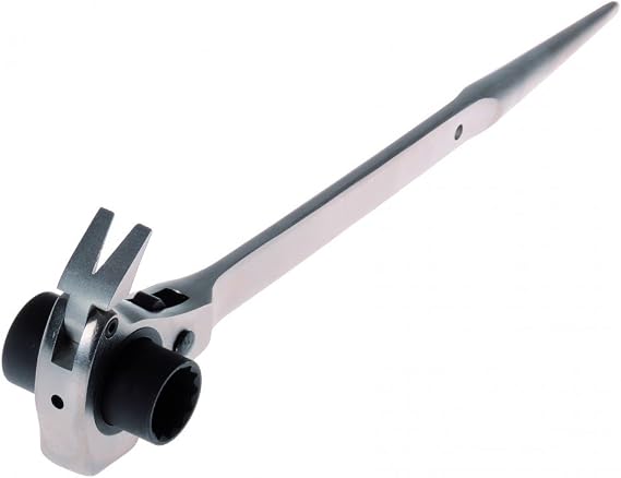 Projahn 2319221 Scaffold Spanner 19 x 22 mm with Hammer and Nail Puller Function