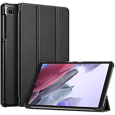 Fintie Slim Case for Samsung Galaxy Tab A7 Lite 8.7 Inch 2021 Model SM-T220T225T227, Ultra Thin Lightweight Hard Back Shell Tri-Fold Stand Cover, Black