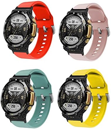 Senter Quick Release Premium Soft Rubber Replacement Straps for Amazfit T-rex 2 Smart Watch