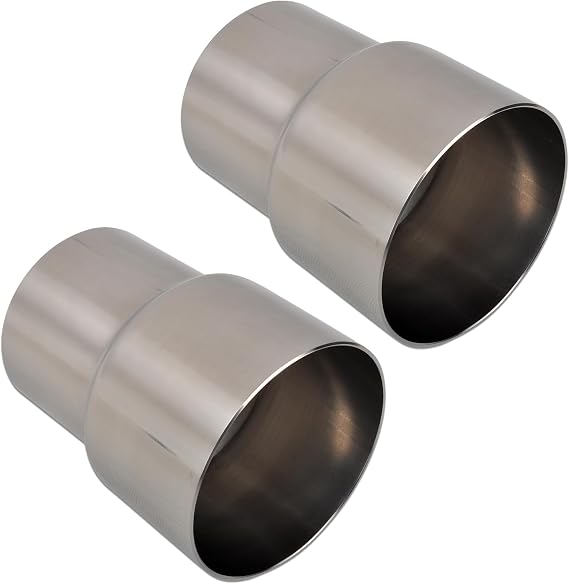 SSN 2Pcs Exhaust Pipe Reducer Component Adapter 2.5 Inch ID to 3.0 Inch ID