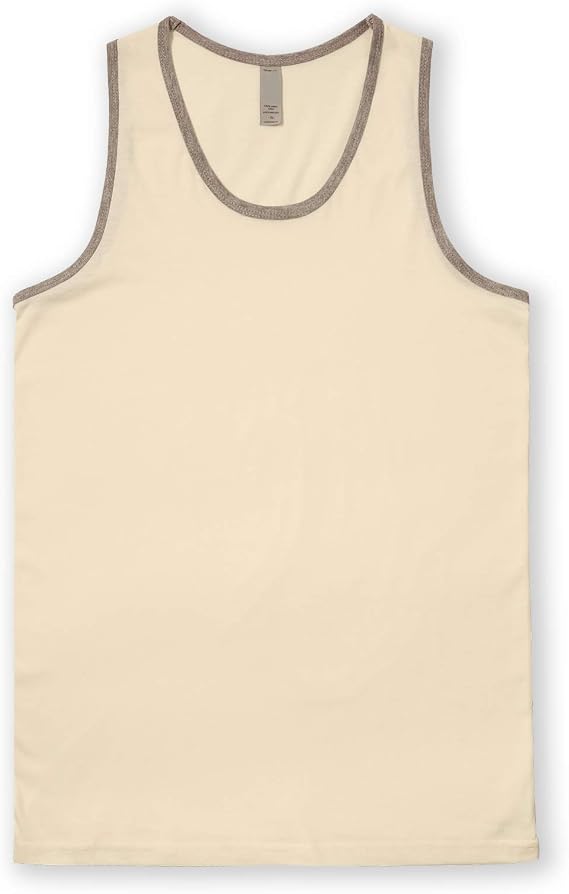 JD Apparel Men's Sleeveless Casual Tank Top | Summer Shirt, Everyday and Workout Wear, Solid or Contrast Trim