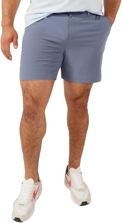 Chubbies Everywear Mens Shorts Mens Shorts Casual 6in Inseam, Elastic Waist, Water-Resistant, Zipper Pocket