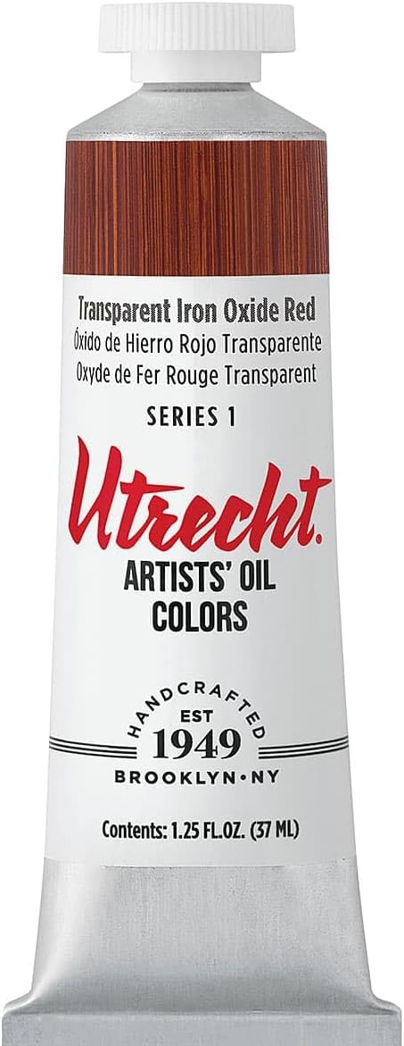 Utrecht Artists' Oil Paint - Transparent Red Oxide, 37 ml tube