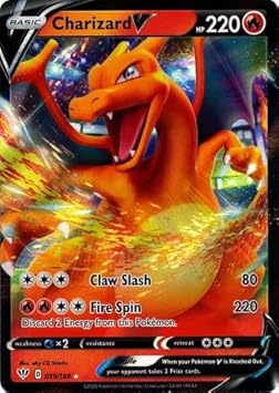 Pokemon Single Card CHARIZARD V 019/189 DARKNESS ABLAZE