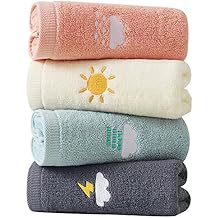 Lchkrep Hand Towels 4 Set, 100% Cotton Bath Hand Towel for Bathroom, Face, Kitchen, Gym and Spa, Ultra Soft and Highly Absorbent Hand Towels for Bathroom, Size 14" x 29"