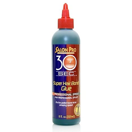 Salon Pro 30 Sec. Super Hair Bond Glue Professional Speed, 8 Ounce