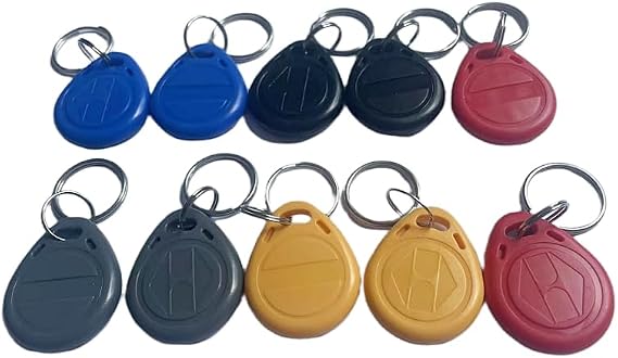125kHz T5577 RFID Key Fob Proximity ID Token Label Rewritable(10PCS) (Mix)