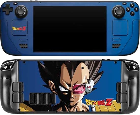 Skinit Decal Gaming Skin Compatible with Steam Deck Handheld Gaming Computer OLED - Officially Licensed Dragon Ball Z Vegeta Portrait Design