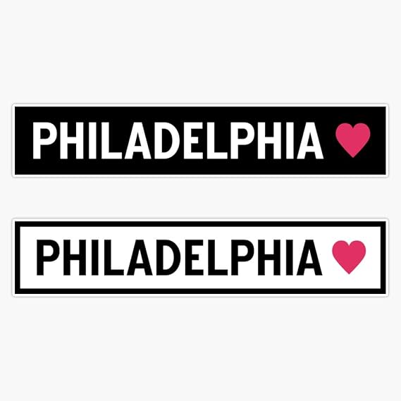 Philadelphia Decal Vinyl Bumper Sticker 5"