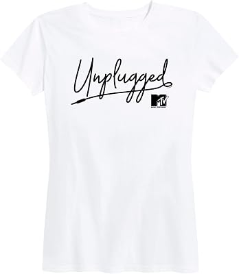 HYBRID APPAREL - MTV - Unplugged - Womens Short Sleeve Graphic T-Shirt