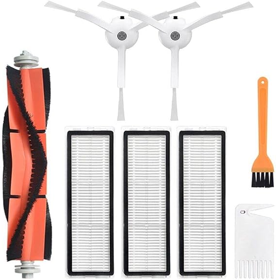 Replacement HEPA Filter Kit Compatible with Xi-aomi Mijia 1 1s Roboro-ck S5 S50 Max Robot Vacuum Cleaner Parts (K)