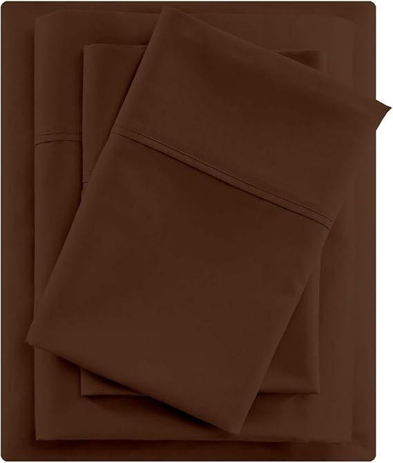 Full XL Sheets Bed Sheets Full XL Size 4 Piece Sheets Full XL Size Sheets Full XL Bed Sheets Full XL Sheet Set Best Full XL Size 4 Pcs. Deep Pocket Cotton Sheets Full XL Bedding Sets Chocolate Sheets