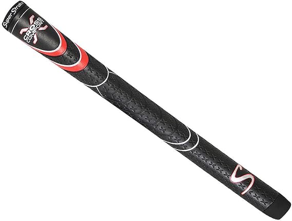 SuperStroke Cross Comfort Golf Club Grip | Soft & Tacky Polyurethane That Boosts Traction | X-Style Surface & Non-Slip | Swing Faster & Square The Clubface More Naturally