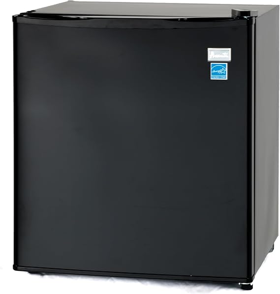 Avanti Mini Fridge Compact Refrigerator for Home Office or Dorm, Reversible Door and Adjustable Shelves, Full Range Temperature Control with Compressor Cooling and Automatic Defrost, 1.7-Cu.Ft., Black
