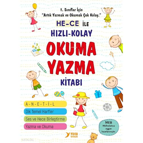 Hece ile Hızlı Kolay Okuma Yazma Kitabı Kağıt Kapak – 16 Ekim 2024