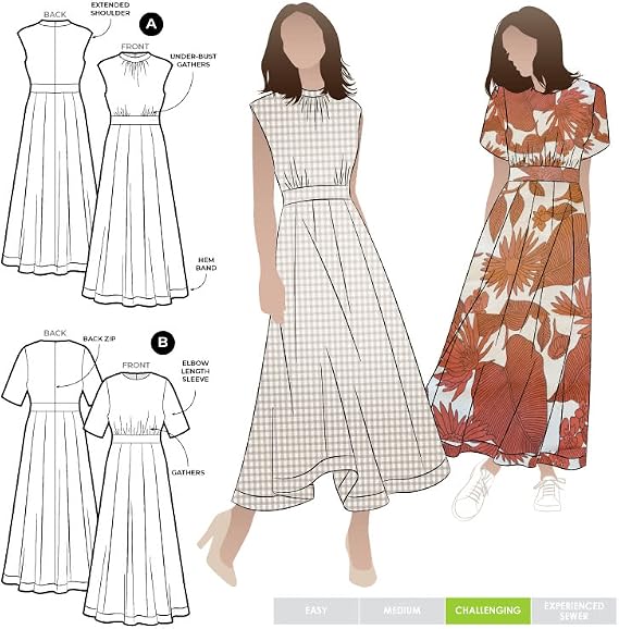 Style Arc Sewing Pattern - Trinnie Woven Dress (Sizes 10-22)