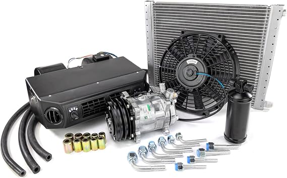 New A/C universal kit underdash compressor complete air conditioner 12V