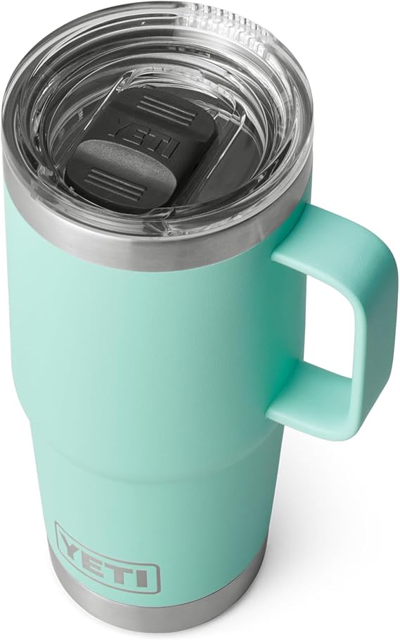 YETI Rambler 20 oz (591 ml) Travel Mug, Seafoam