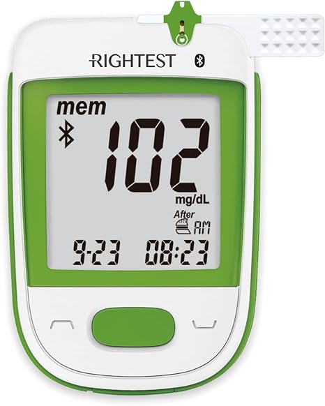 GT333 Blood Glucose Meter -METER ONLYBluetooth, Auto Coding, Rightest Care App Connection