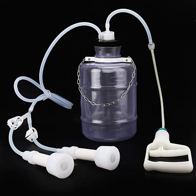 Milking Kit, 3L Practical Goat Milking Machine Professional Plastic for Cow for Manual Milker for Milking Machine for GoatFor sheep, black
