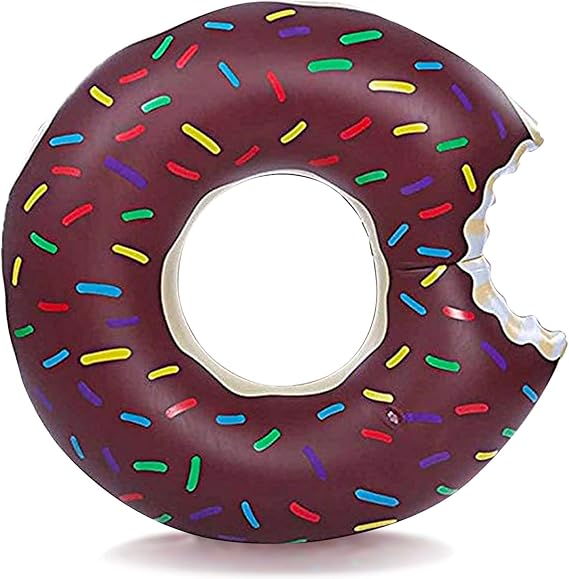 DMAR Donut Pool Float - Donut Tube & Ring for Beach & Pool