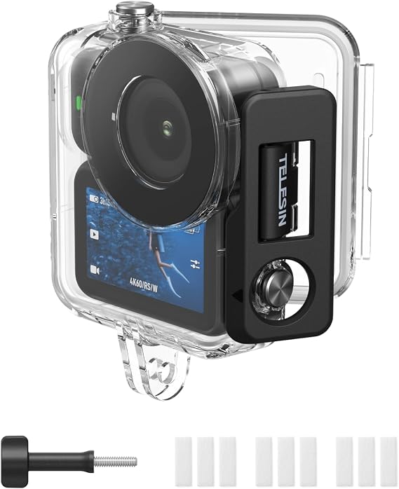 TELESIN Osmo Nano Uyumlu Su Geçirmez Kılıf (60M), Osmo Nano Waterproof Dive Case