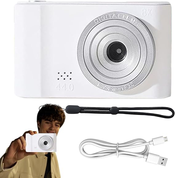 Vlogging Camera Digital Cameras 4K Without Storage Card 4400w | Portable With 8X Digital Zoom Anti-Shake Compact Camera For Adults Kids
