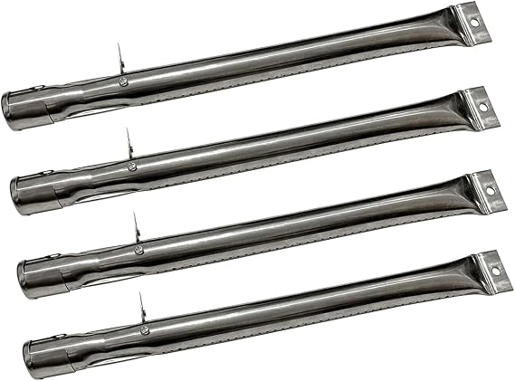 CHARLES BENTLEY Gas BBQ Replacement Burner Set of 6 Stainless Steel Compatible with BBQGAS03 Even Heat Distribution Corrosion Resistant 372mm