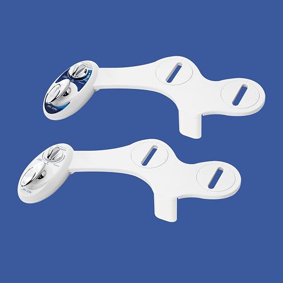 LUXE Bidet NEO 180 2-Pack Self-Cleaning Bidet Attachments, White & Blue