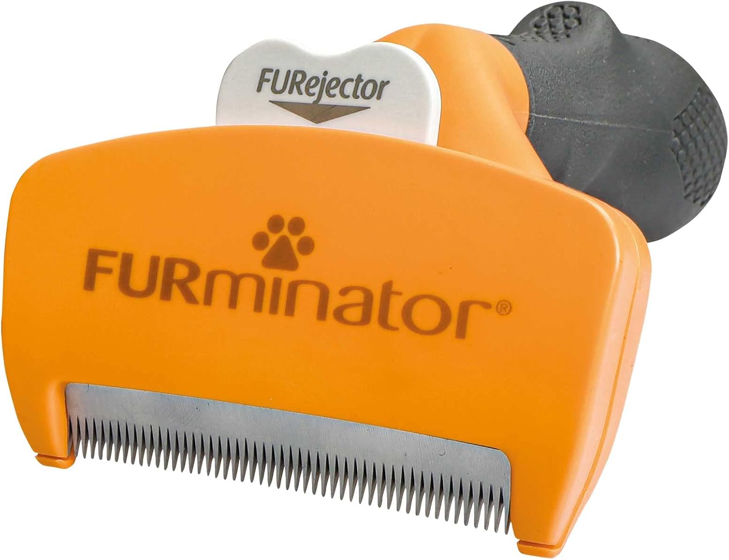 FURminator Undercoat deShedding Tool for Medium Short Hair Dogs 9-23 kg, Orange with grey