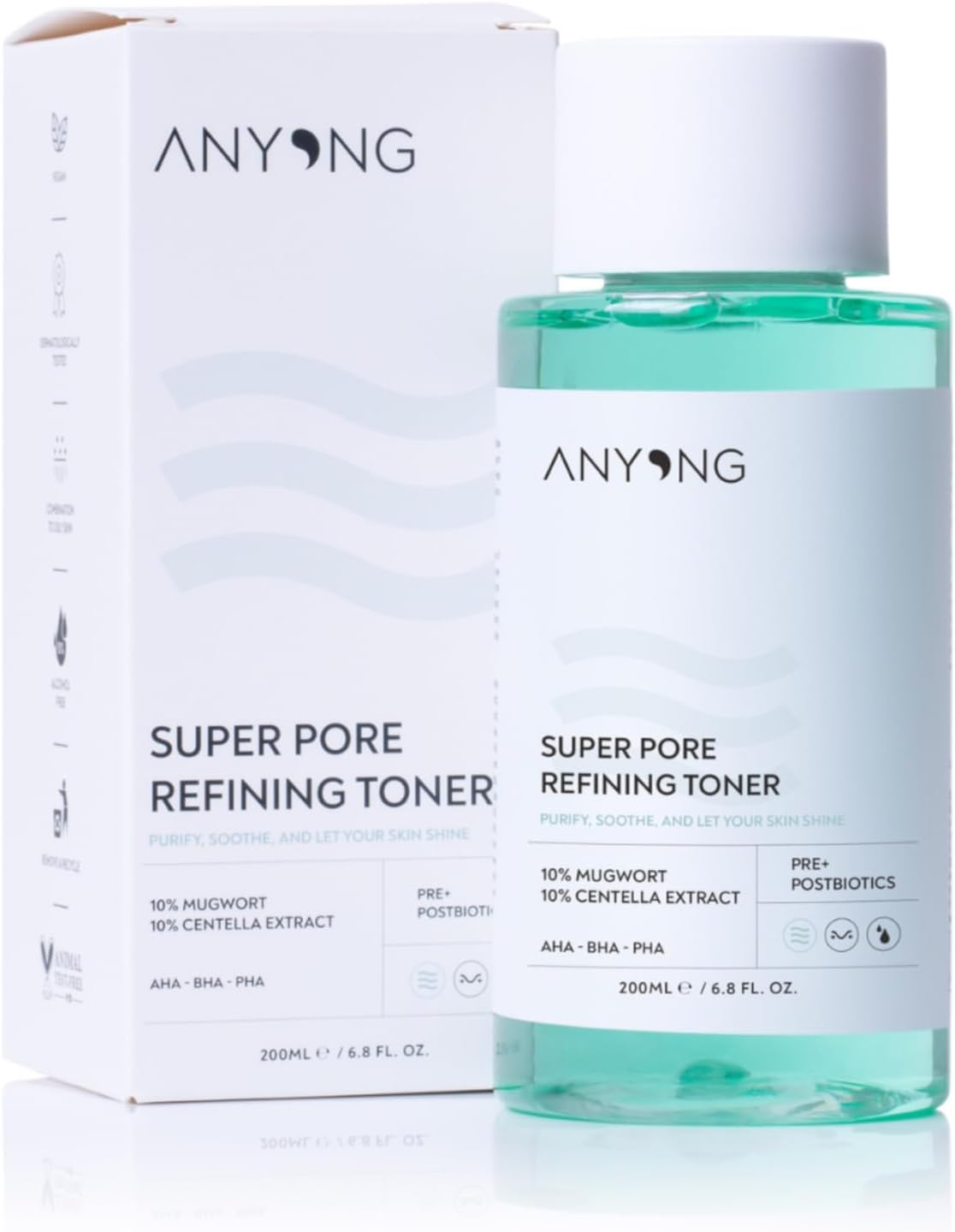 Anyong Pore Firming, Anti-Acne, Purifying Tonic 200 ml AHA & Salicylic Acid & PHA