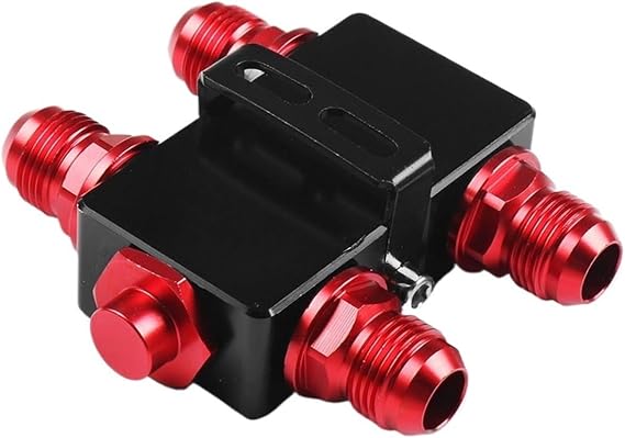 Oil Cooler Thermostat Oil Filter Sandwich Adaptor with in-Line Oil Thermostat AN10 Fitting Oil Plate Mezzanine Adapter