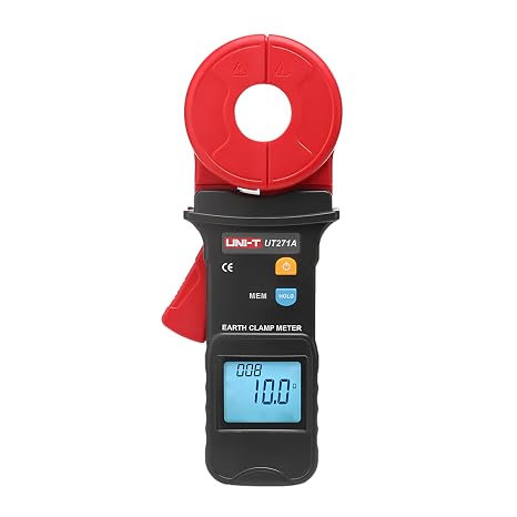 UNI-T UT271A UT271B UT271C Ground Resistance Tester Clamp Ammeter AC Leakage Current Clamp Meter Data Storage(UT271A)