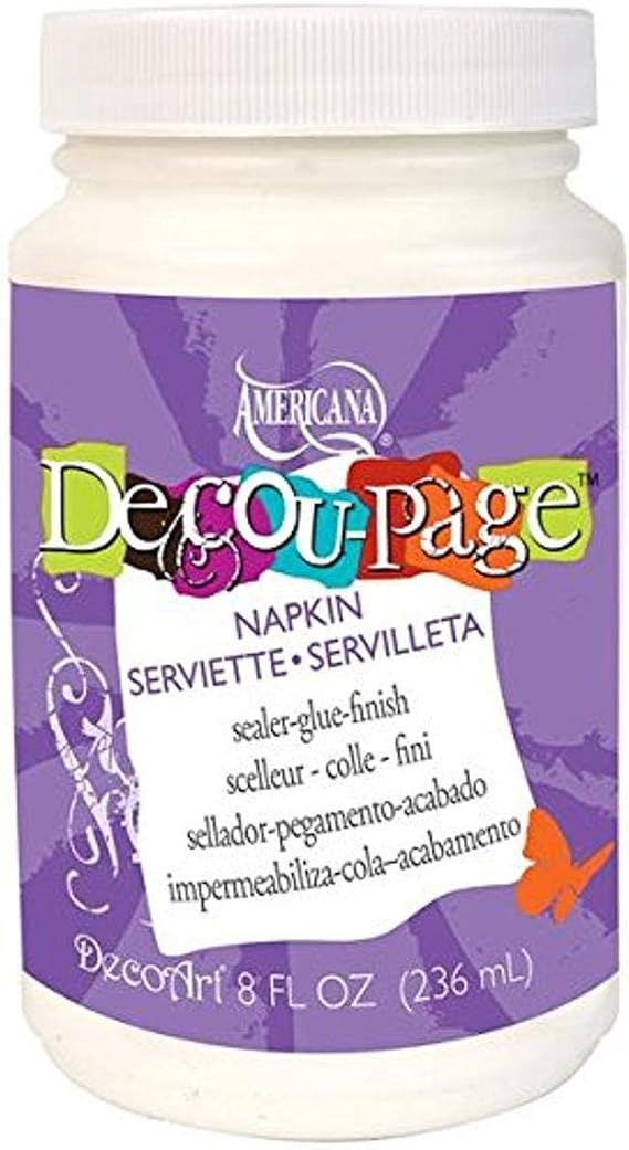 Deco Art DecoArt DS-64-126 Americana Decou Page Widemouth Paint for Napkins,Multicolored 8-Ounce