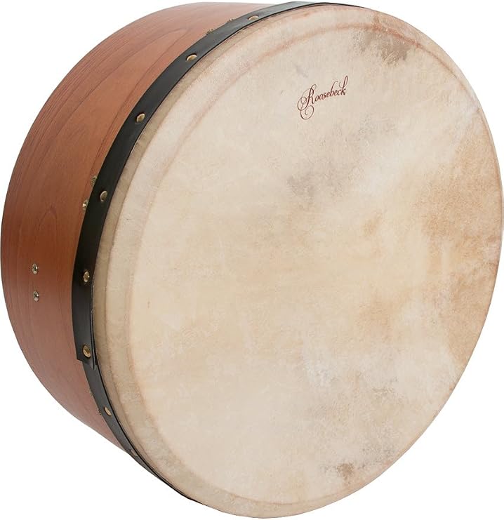 16" Red Cedar Deep Bodhran Drum - Single Crossbar