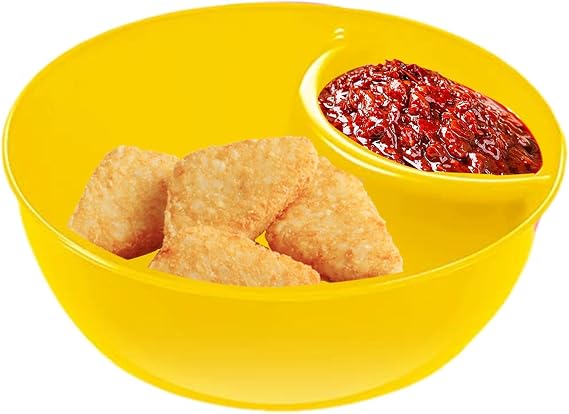 Anti-Soggy Cereal Bowl Stackable Cracker Divided Platters