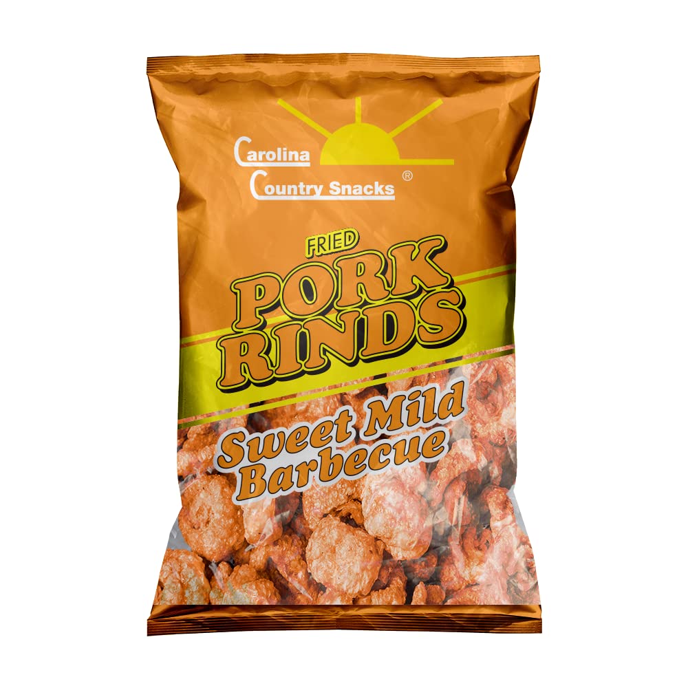 Fried Pork Rinds Sweet & Mild BBQ 6 bags 1.75oz