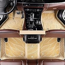 Custom Car Leather Floor Mats For BMW 1 Series E82 4 door 2007-2011, Full Coverage Front Rear Floor Liners Protector Carpet Pads Waterproof Non Slip All Weather Protection Interior Accessories