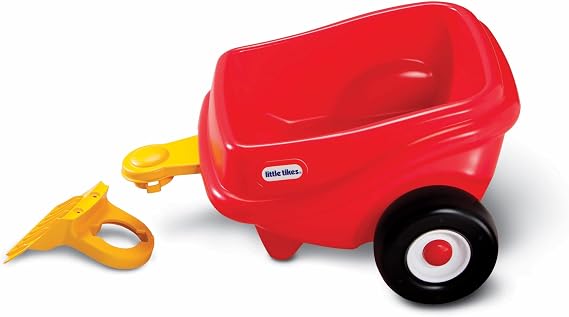 little tikes Cozy Coupe Trailer - Toy Trailer for Toddlers & Children, Encourages Creative Play, Suitable for Ages 3 to 10 Years, Red
