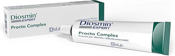 Natural Microcirculation Cream Dulac with Shea Butter, Diosmin, Horse Chestnut Extract, Aescin, Gotu Kola and St. John's Wort Extract - Diosmin Expert Procto Complex