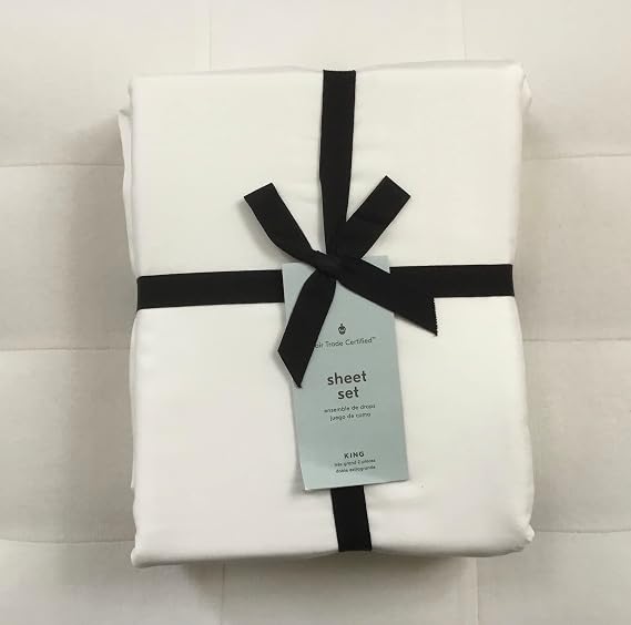 West Elm Tencel Sheet Set King ~White~