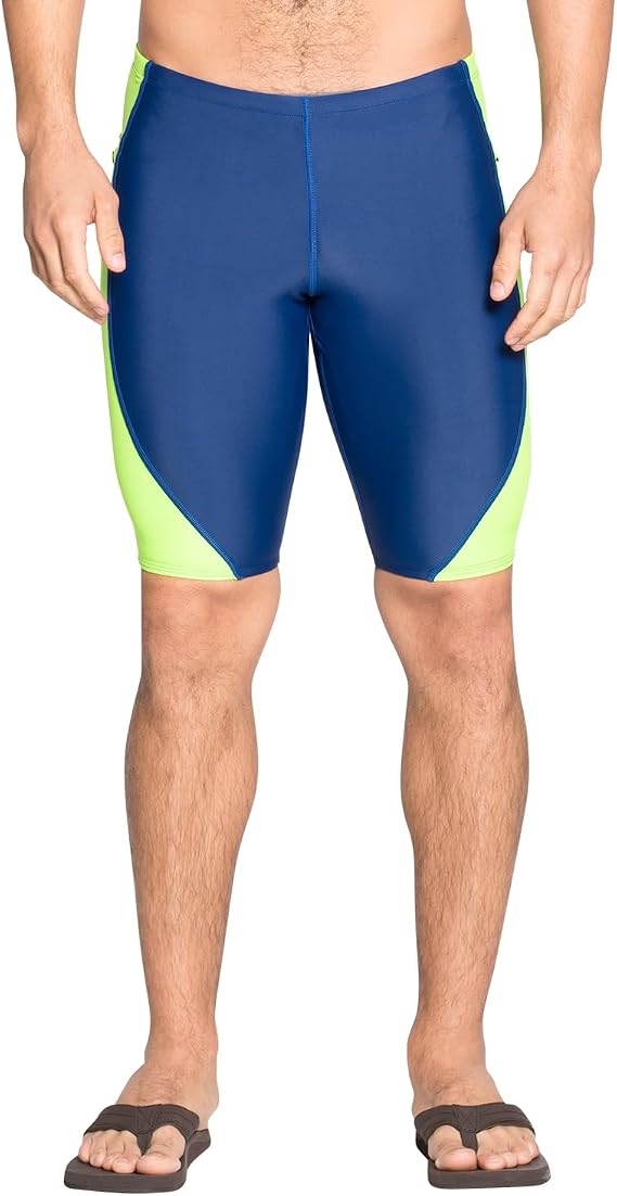 Tuga Men's Snorkel Fitted Swim Shorts, UPF 50+ Sun Protection, Made in USA