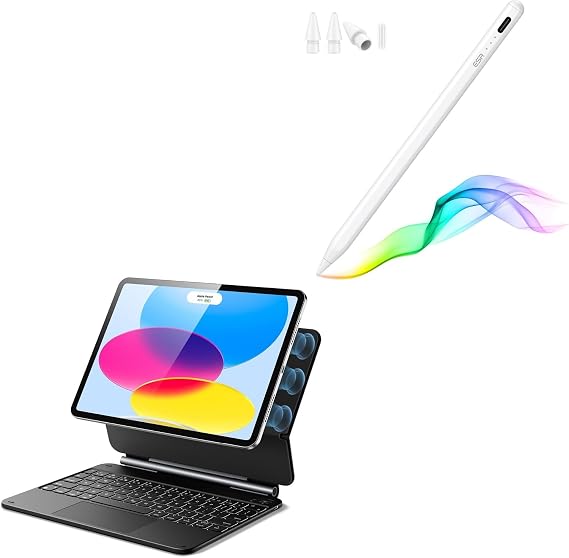 ESR iPad 11/10th Keyboard Case +Stylus Pen for iPad