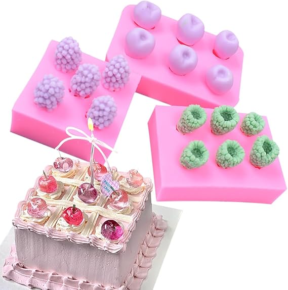 3D Silicone Molds for Baking Mousse Cake, Silicone Baking Mold for Candy Pastry Chocolate Truffle Cupcake Jelly Cookie Pudding Cake Decoration Mold (1009)