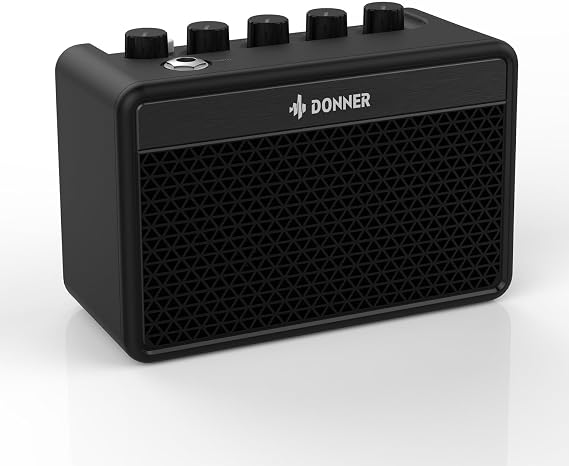 Donner Mini Electric Guitar Amp DA-10, 5W Portable Small Guitar Amplifier