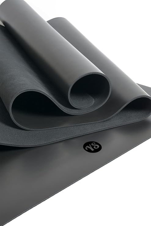 Yoga Studio Grip Mat 4mm | Extra Long Yoga Pilates Mat | 200cm x 61cm x 4mm | Non-Slip Grippy Exercise Fitness Workout Mat