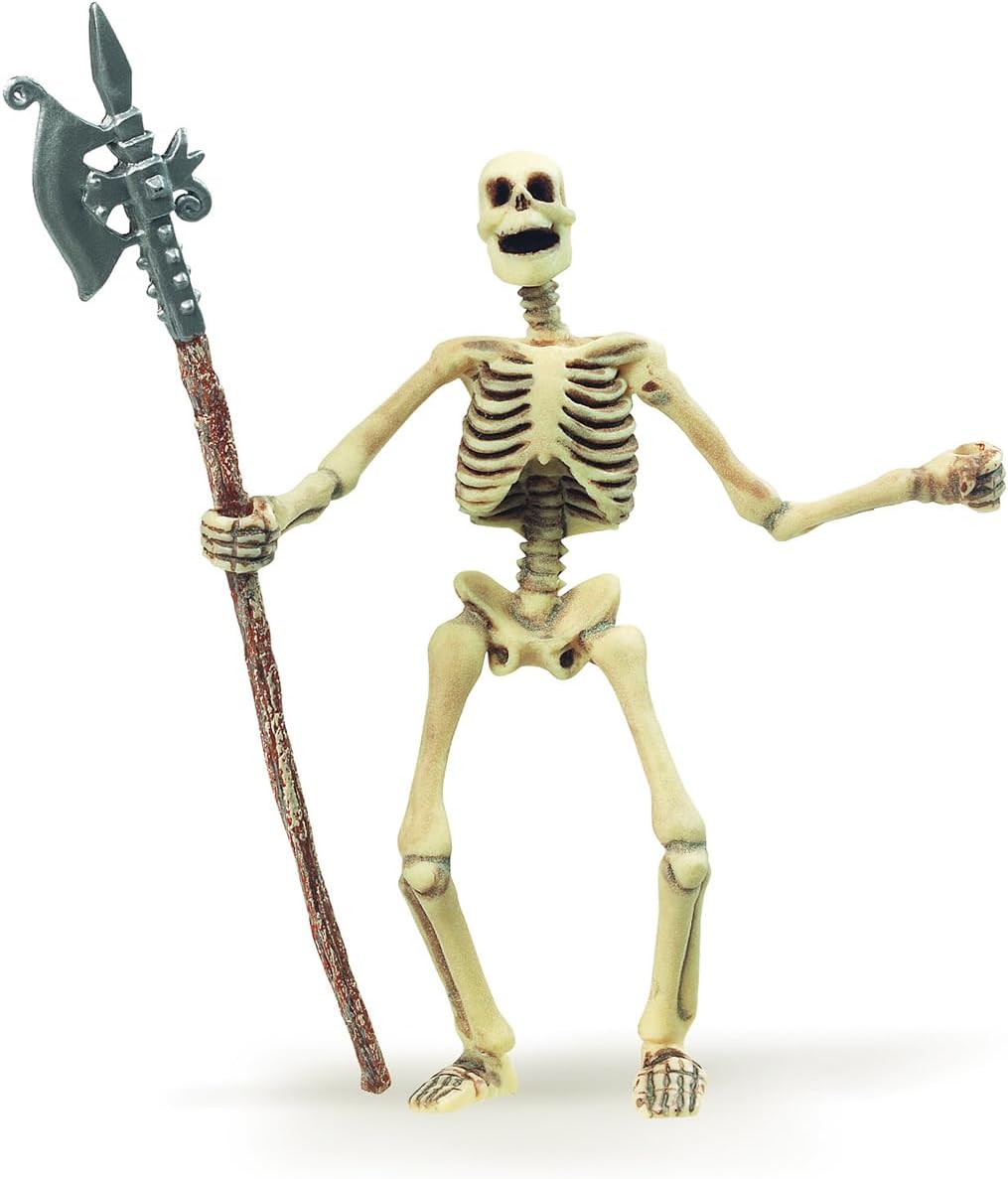 Papo - Realistic Glow-In-The-Dark Skeleton Figure - Ages 3+ Fantasy & Medieval Collection - Creative Play Scary Creature - Gift Idea Toy for Girls and Boys