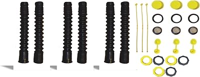 EZ-POUR HI-FLO Spout Replacement With Extension & Vent Kit Pack of 3 | Fits 1-34 Openings | Compatible With All EZ-POUR Adapters | Allows for FAST Flow & Extends to be a 16 Spout | Fits Water Jugs Or Gas Cans 40051