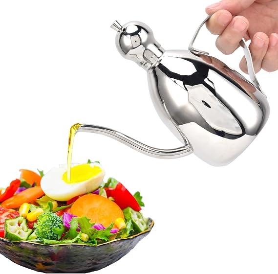 Tissting Stainless Steel Olive Oil Dispenser, 500ml/16.9oz