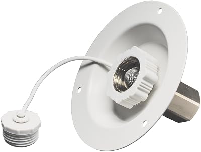 Aqua Pro 27886 Polar White Metal Recessed Mounting Flange with 12 Female Pipe Thread